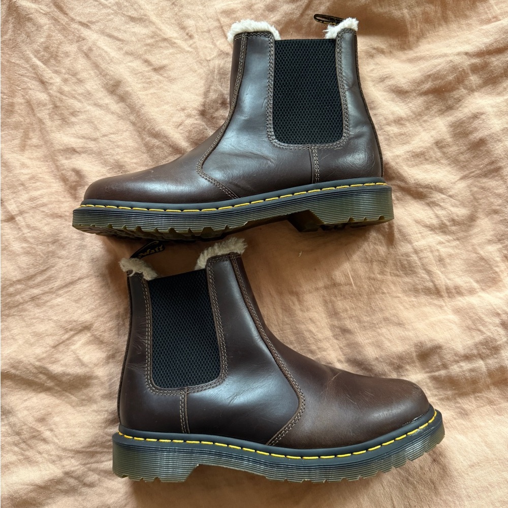 Dr. Martens Dark Brown Leather Chelsea Boots